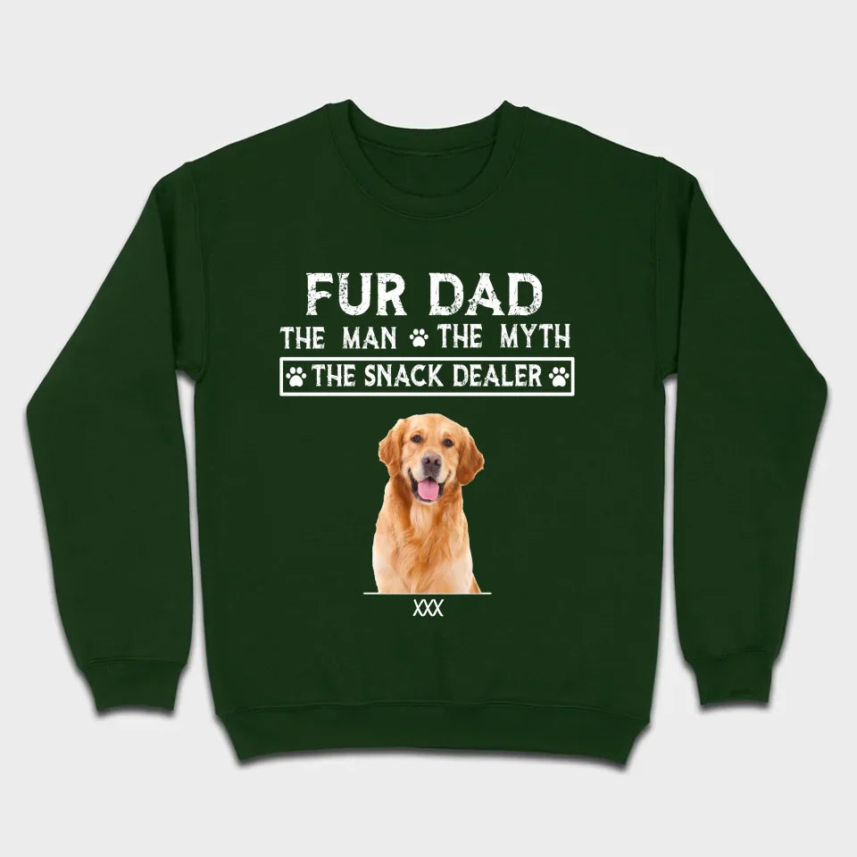 Fur Dad Custom T-Shirt – Personalize Pet Images & Names with 89Prints