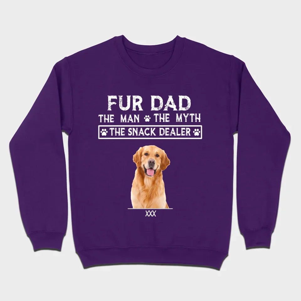 Fur Dad Custom T-Shirt – Personalize Pet Images & Names with 89Prints