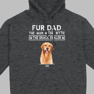 Fur Dad Custom T-Shirt – Personalize Pet Images & Names with 89Prints
