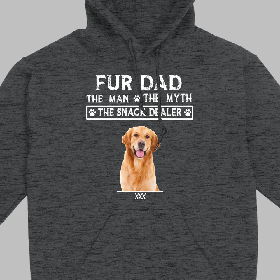 Fur Dad Custom T-Shirt – Personalize Pet Images & Names with 89Prints