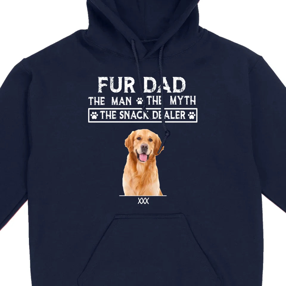 Fur Dad Custom T-Shirt – Personalize Pet Images & Names with 89Prints