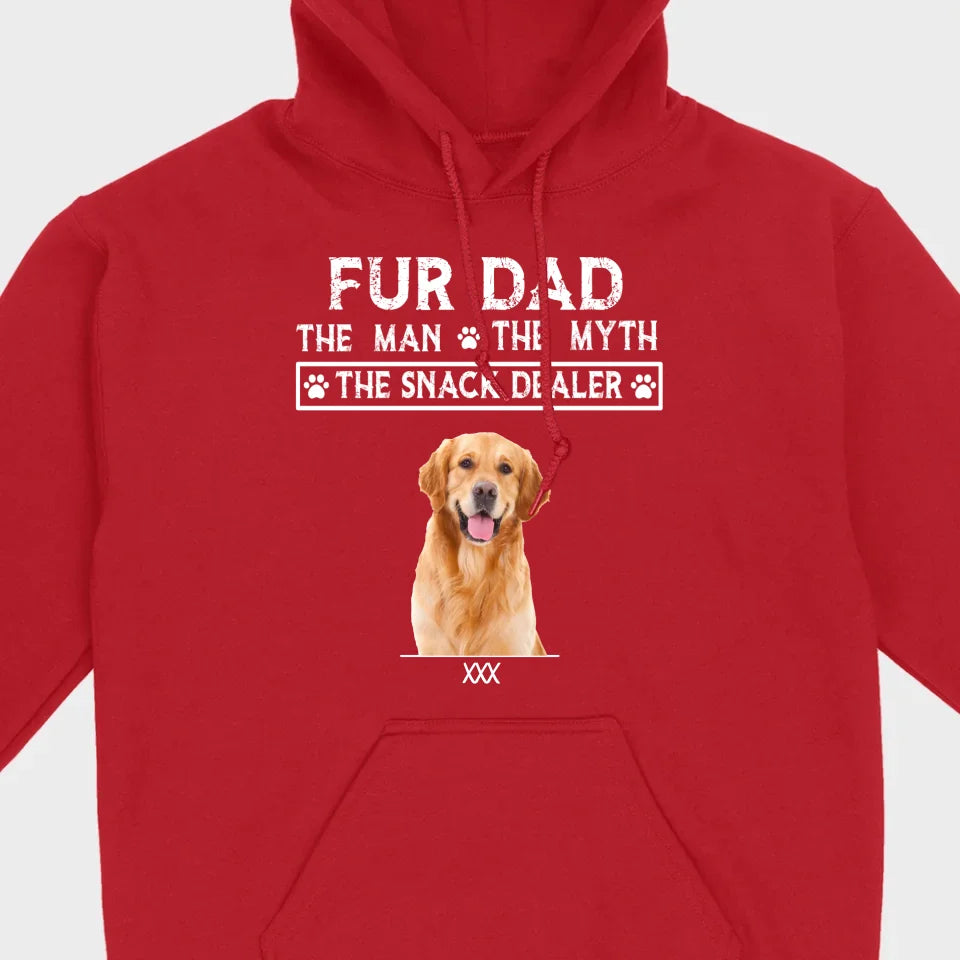 Fur Dad Custom T-Shirt – Personalize Pet Images & Names with 89Prints