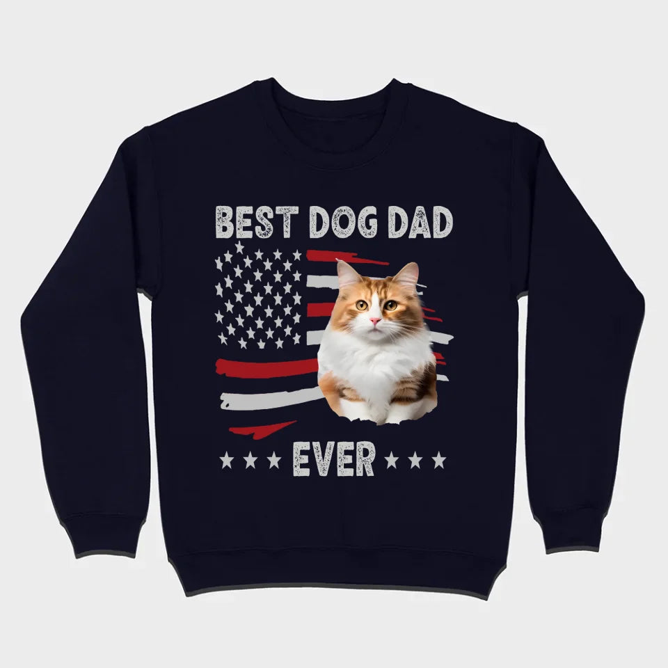 89Prints Custom Pet T-Shirt - Show Love for the 'Best Pet Dad Ever' with Personalization!