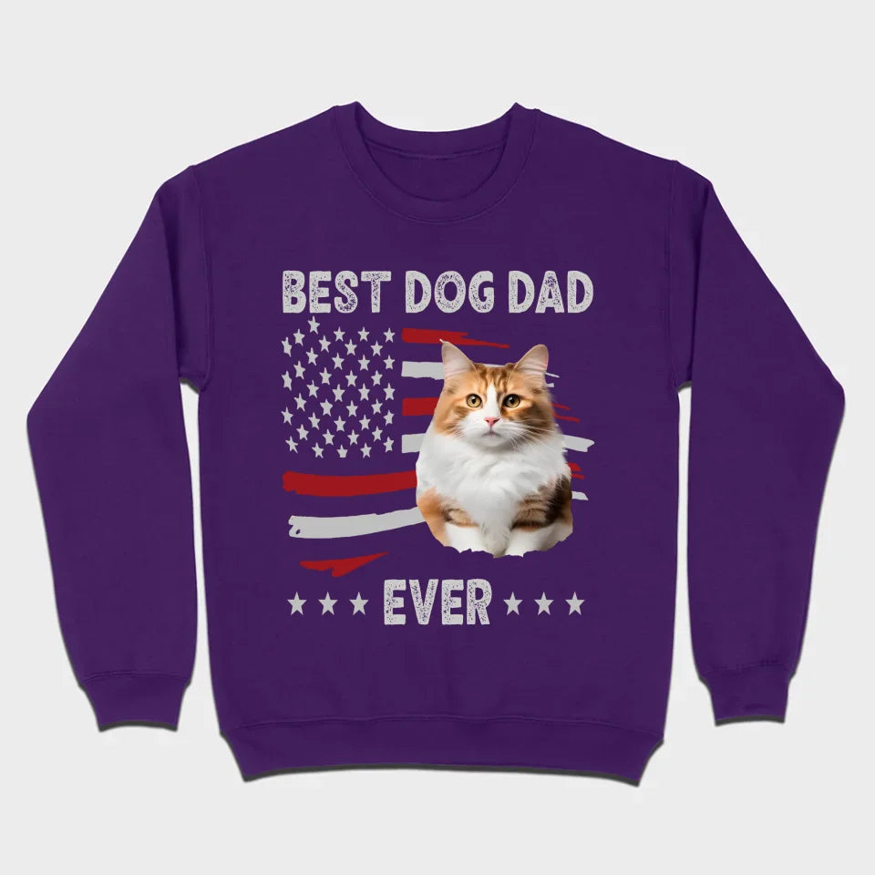 89Prints Custom Pet T-Shirt - Show Love for the 'Best Pet Dad Ever' with Personalization!