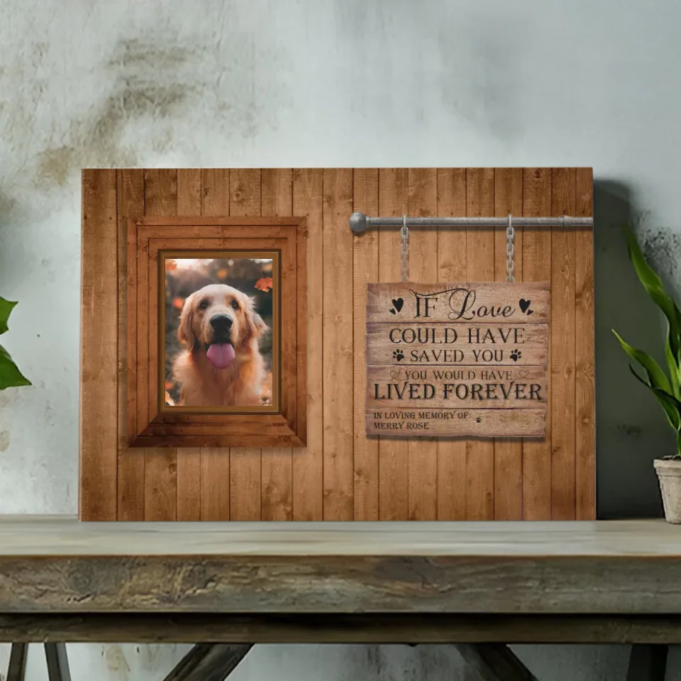 Personalized Pet Memorial Canvas – 
