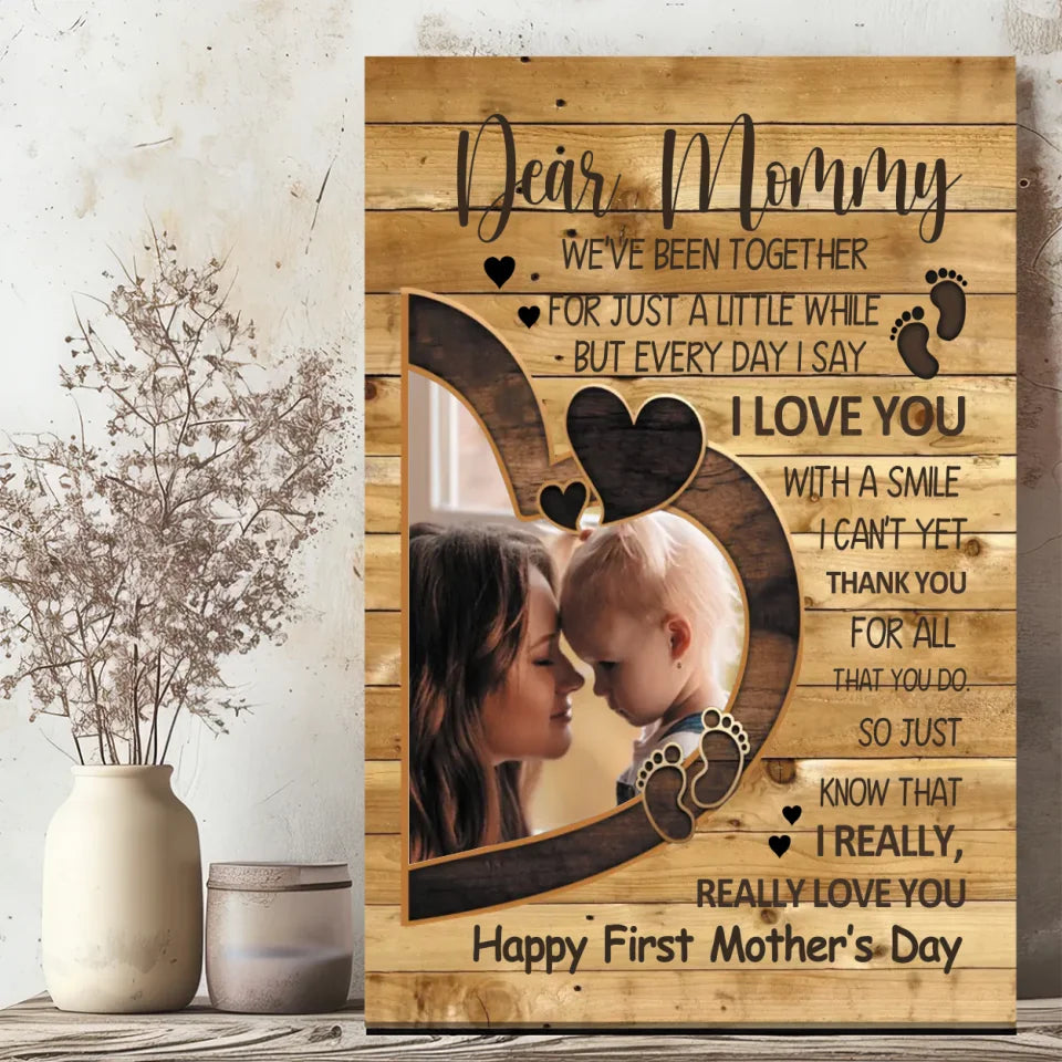 Customizable Mom Canvas - Add Your Special Moments at 89Prints