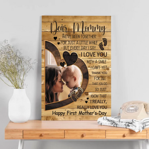Customizable Mom Canvas - Add Your Special Moments at 89Prints
