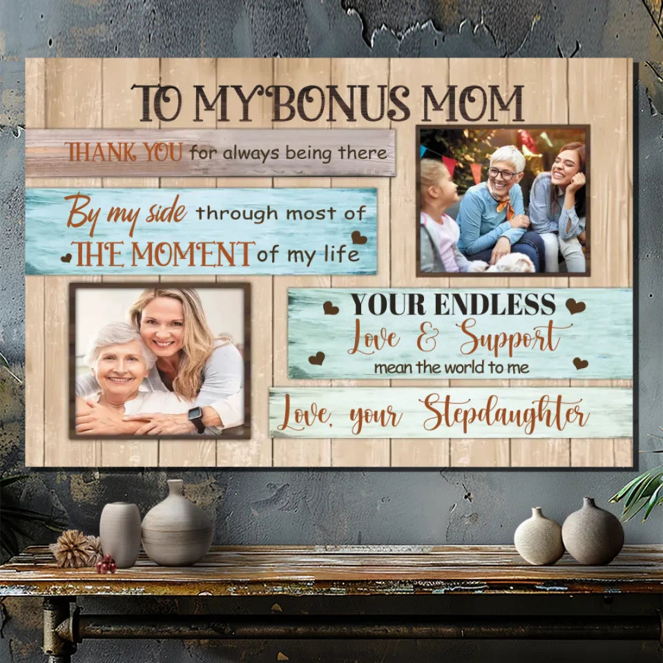 Sending My Mom Big Love: Personalized Mom Canvas Prints at 89Prints