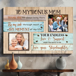 Sending My Mom Big Love: Personalized Mom Canvas Prints at 89Prints