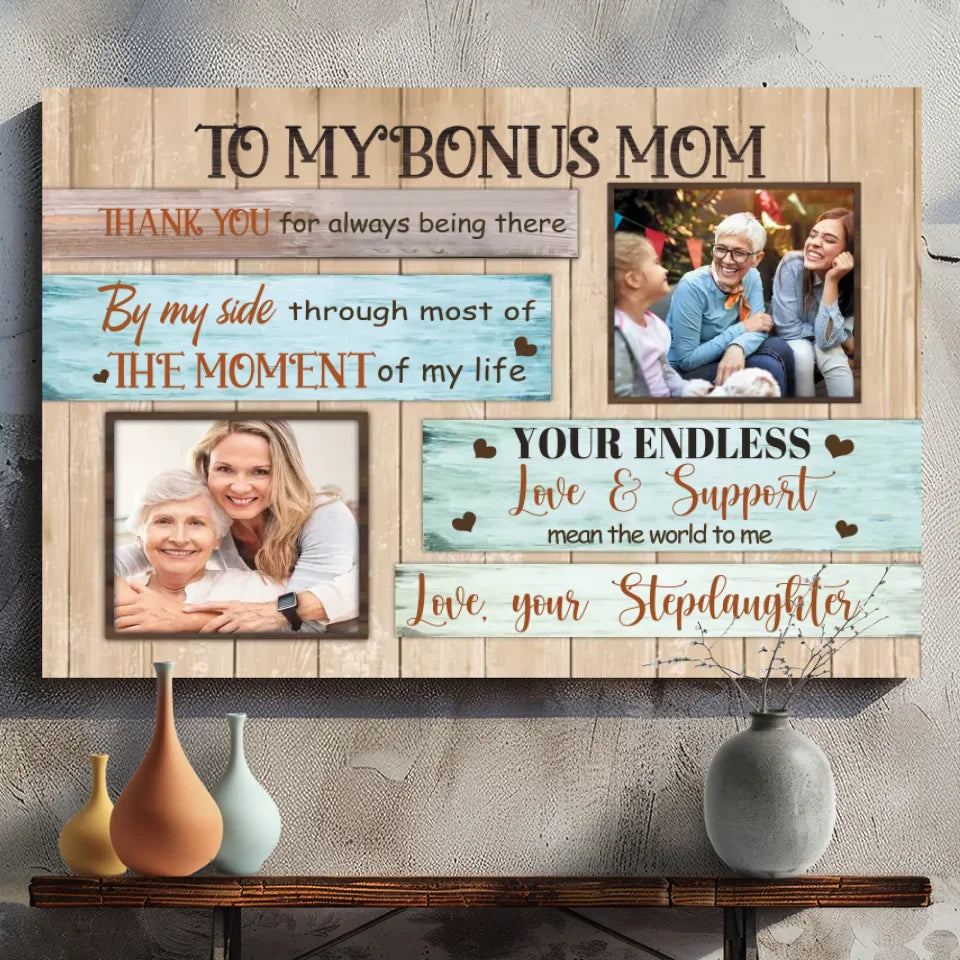 Sending My Mom Big Love: Personalized Mom Canvas Prints at 89Prints