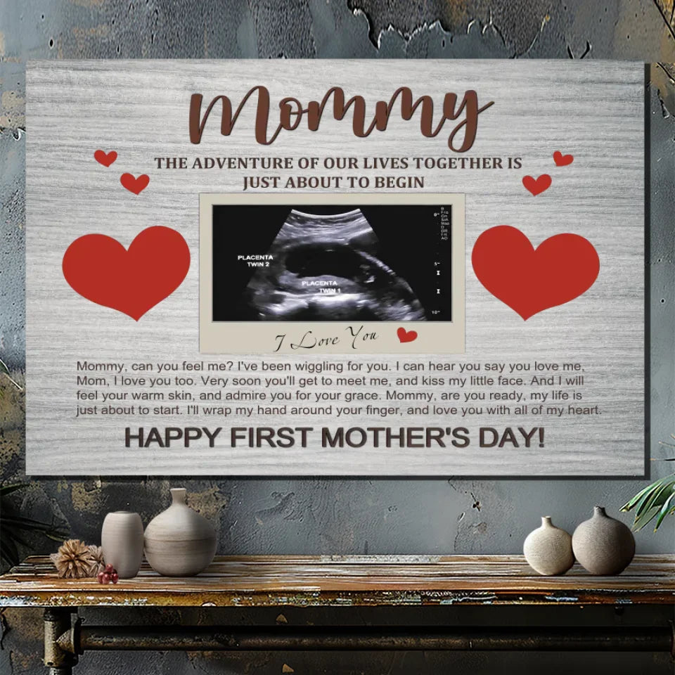 Personalized Canvas Prints for Mom - A Precious First Mother's Day Gift
