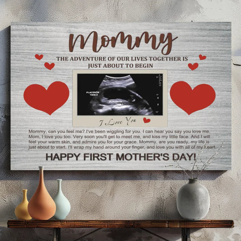 Personalized Canvas Prints for Mom - A Precious First Mother's Day Gift