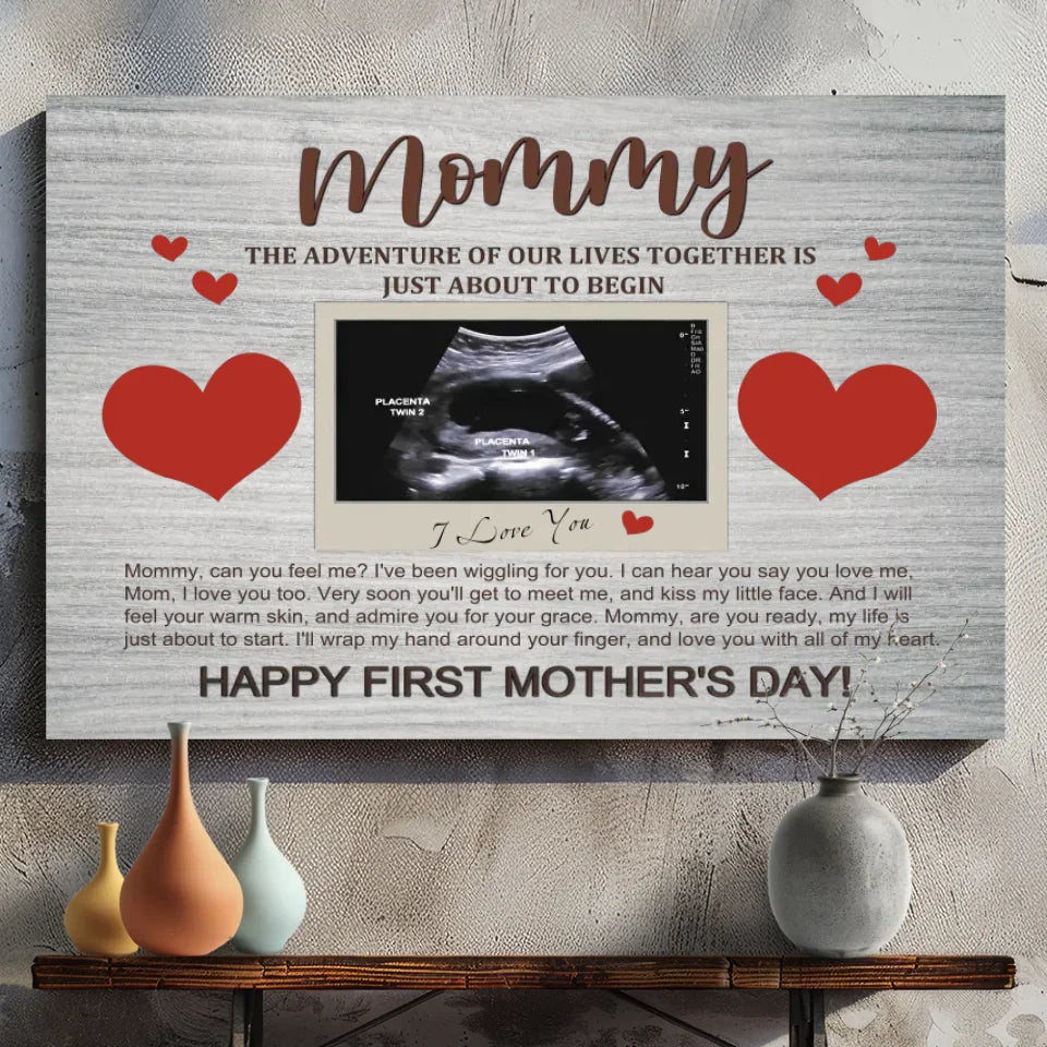Personalized Canvas Prints for Mom - A Precious First Mother's Day Gift
