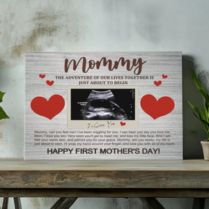 Personalized Canvas Prints for Mom - A Precious First Mother's Day Gift