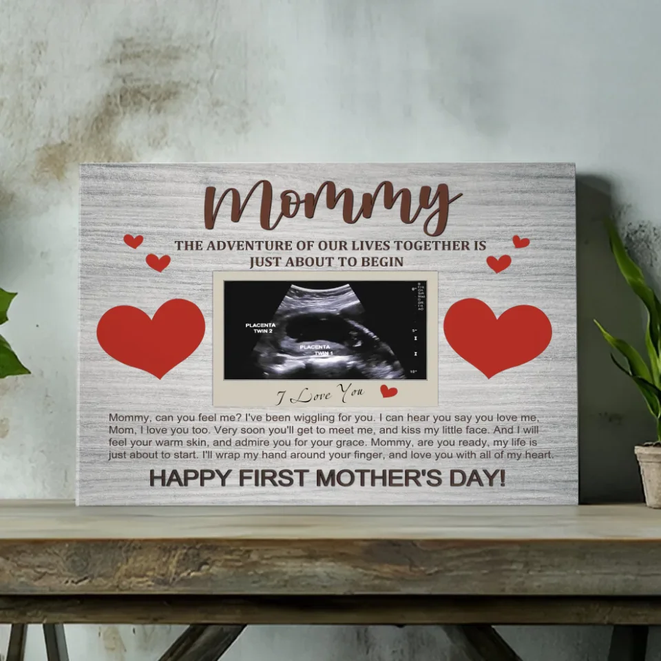 Personalized Canvas Prints for Mom - A Precious First Mother's Day Gift