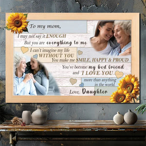 Personalized Canvas Wall Art: Mother is the Source of Life for Me | 89Prints