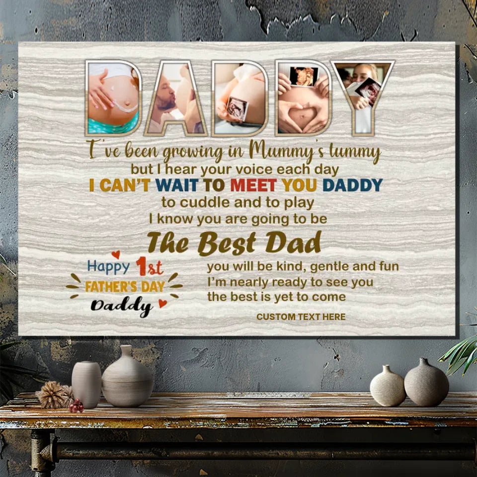 Celebrate Dad's First Father's Day: Custom Canvas 1 | 89Prints