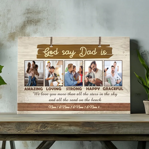 Dad Is Amazing – Customizable Father's Day Canvas with Loving Words | 89Prints