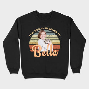 This Human Belongs to Your Dog Name Custom Dog T-Shirts by 89Prints