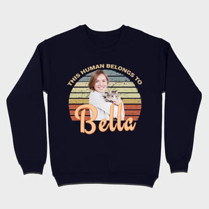 This Human Belongs to Your Dog Name Custom Dog T-Shirts by 89Prints