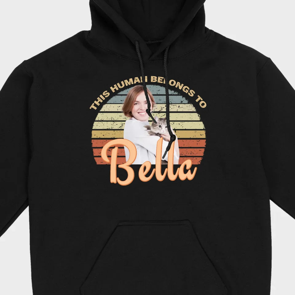 This Human Belongs to Your Dog Name Custom Dog T-Shirts by 89Prints