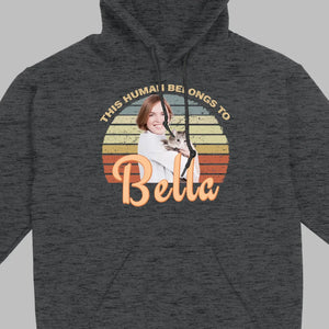 This Human Belongs to Your Dog Name Custom Dog T-Shirts by 89Prints