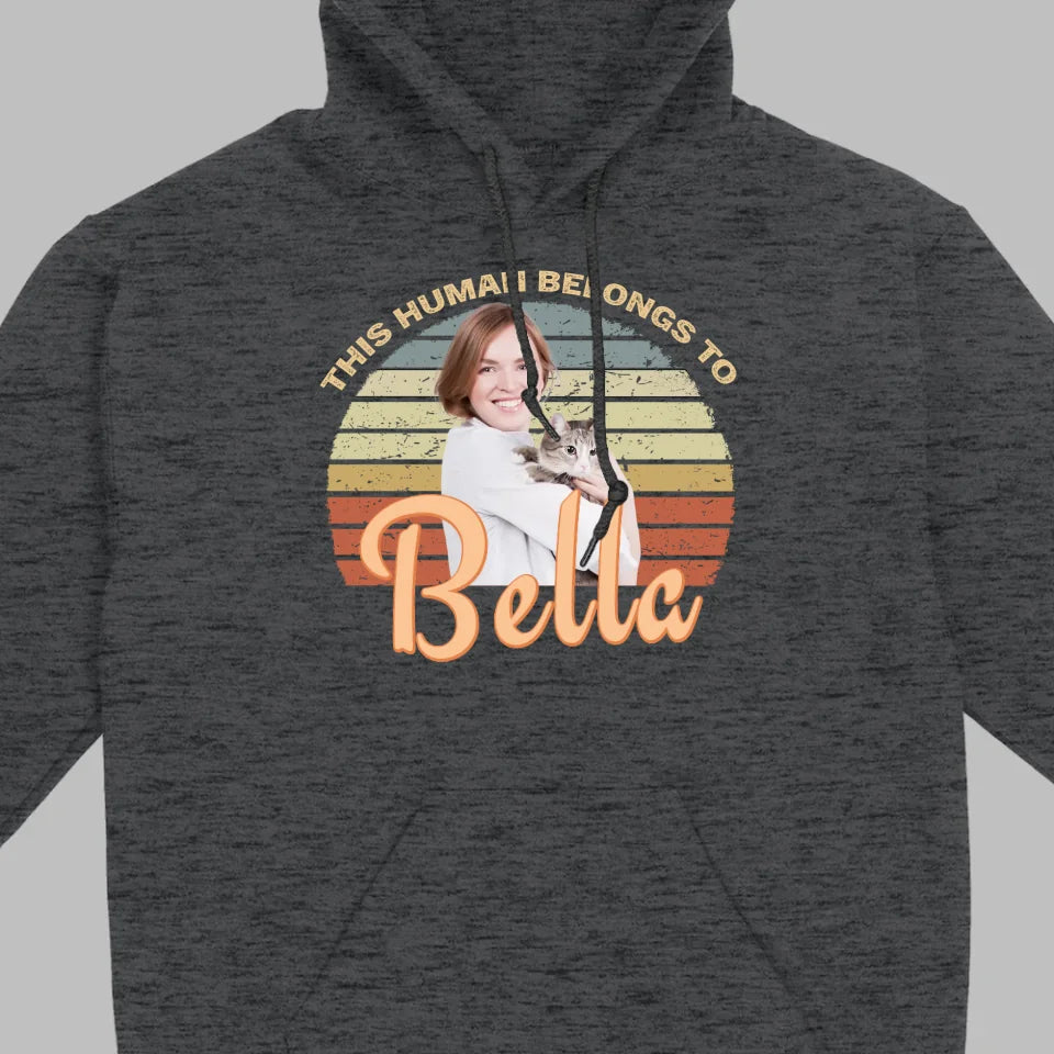 This Human Belongs to Your Dog Name Custom Dog T-Shirts by 89Prints