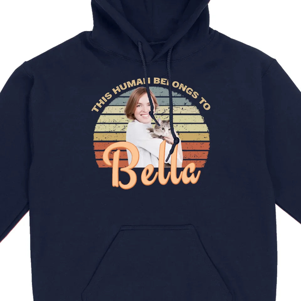 This Human Belongs to Your Dog Name Custom Dog T-Shirts by 89Prints