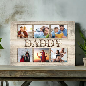 Custom Father's Day Canvas At 89Prints - Personalized with 6 Photos