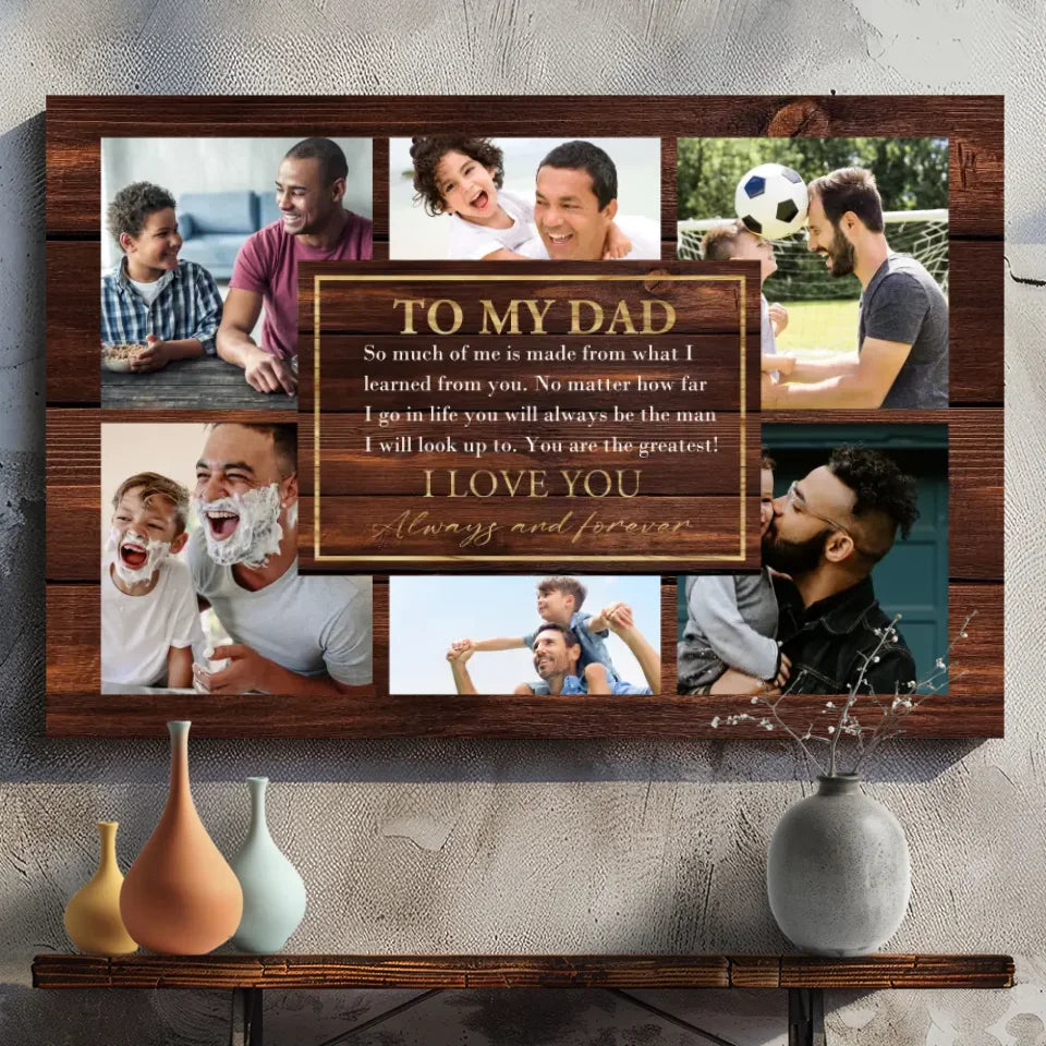 Personalized Father’s Day Canvas – A Tribute to Dad’s Greatest Influence