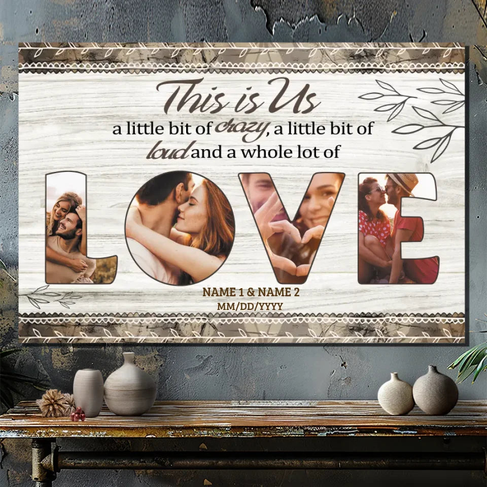 Personalized Our Love Story Canvas – A Unique Husband-Wife Gift