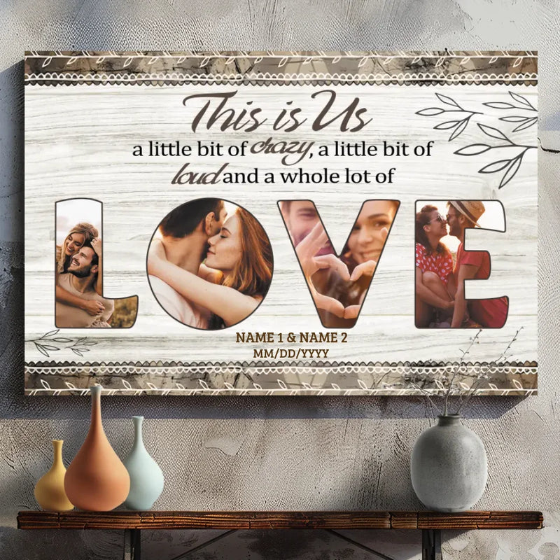 Personalized Our Love Story Canvas – A Unique Husband-Wife Gift