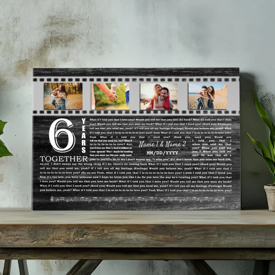 Custom 6th Anniversary Canvas - What If I Told You I Love You?