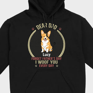 89Prints Custom Dog T-Shirt for Dog Dads – Personalized with Names and Icons