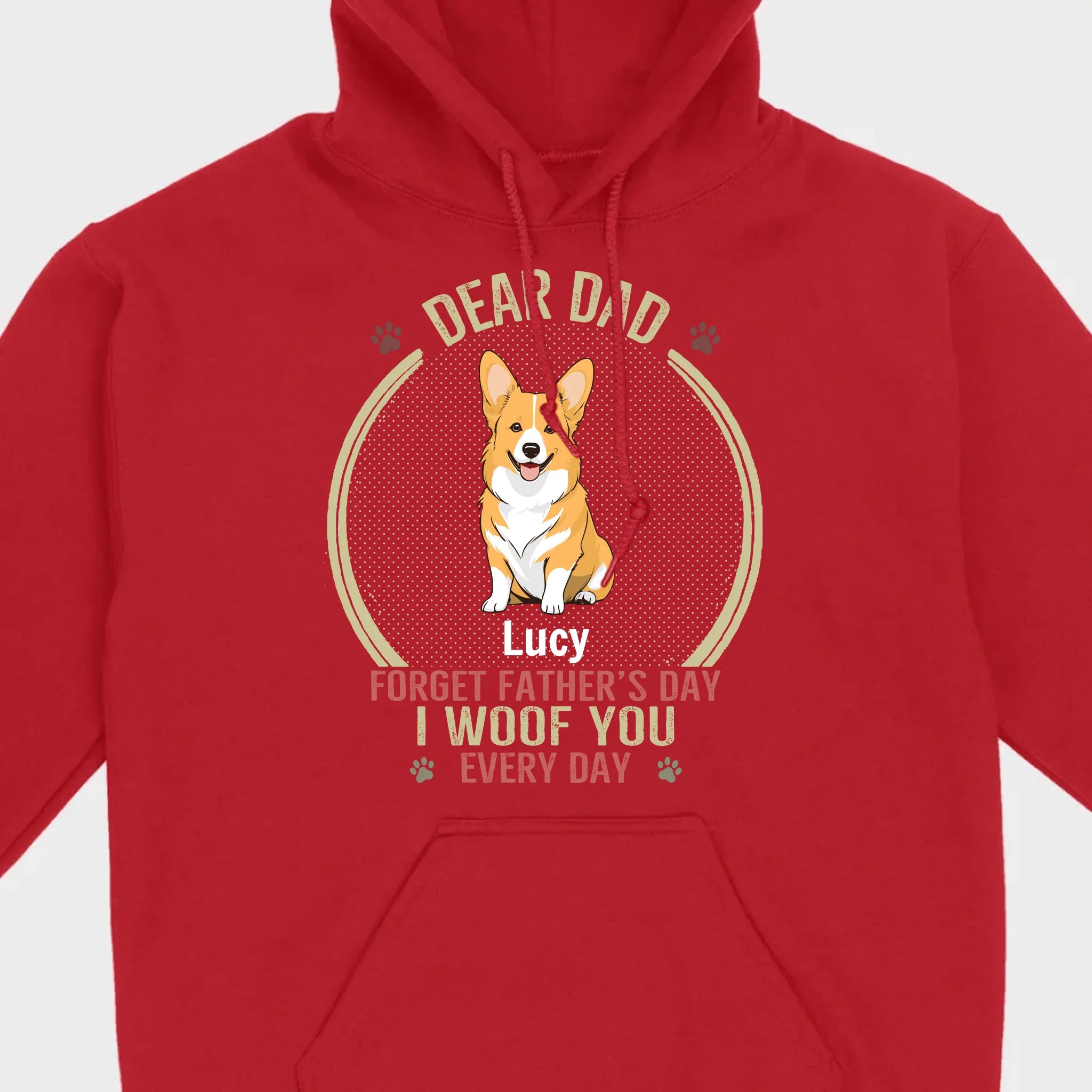 89Prints Custom Dog T-Shirt for Dog Dads – Personalized with Names and Icons