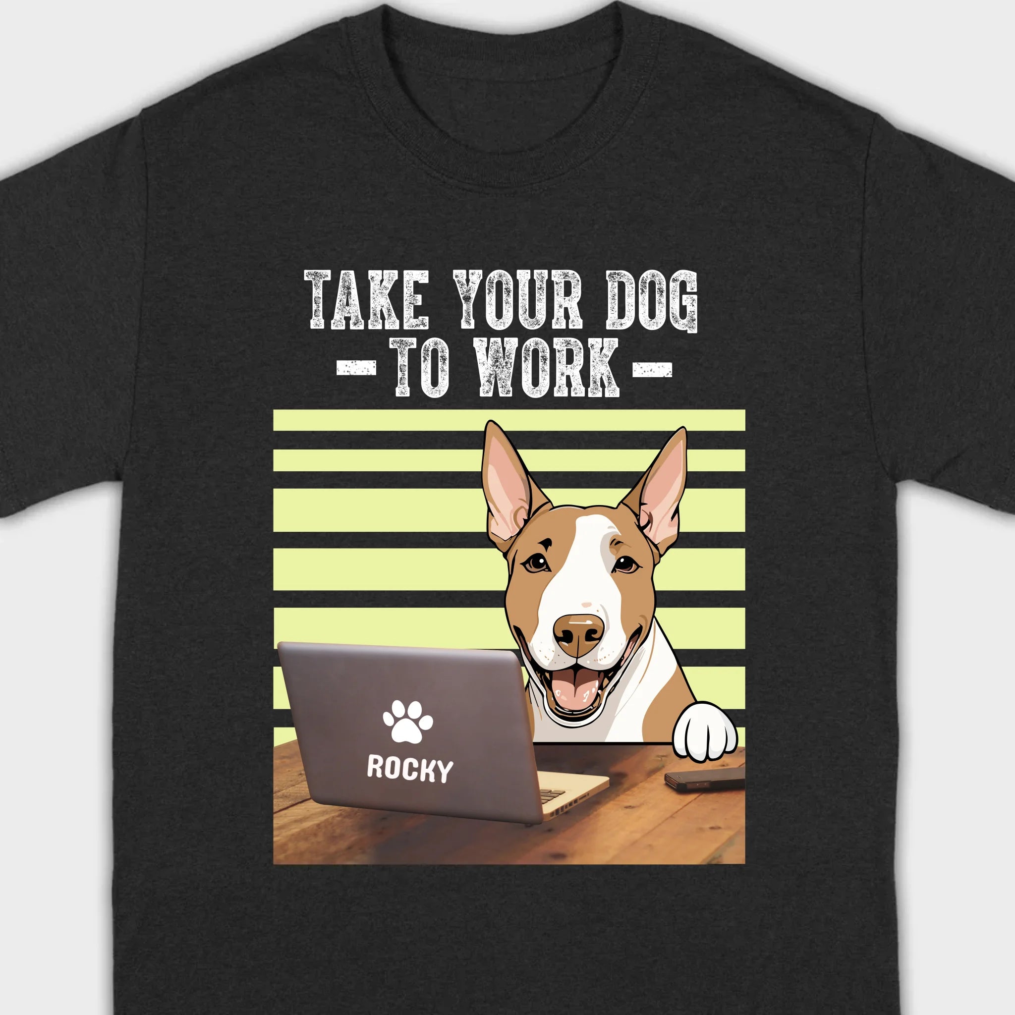 89Prints Custom Dog T-Shirt – 'Take Your Dogs to Work' Personalized Design