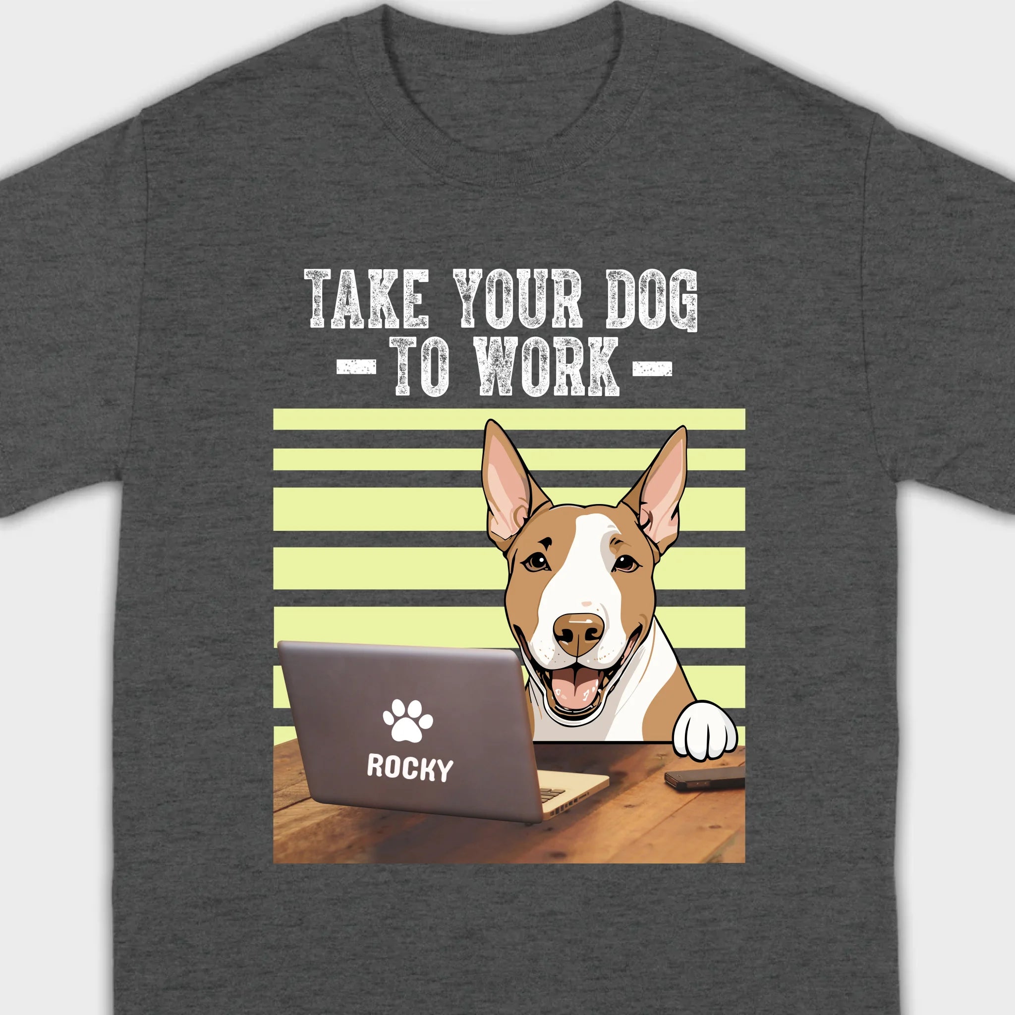 89Prints Custom Dog T-Shirt – 'Take Your Dogs to Work' Personalized Design