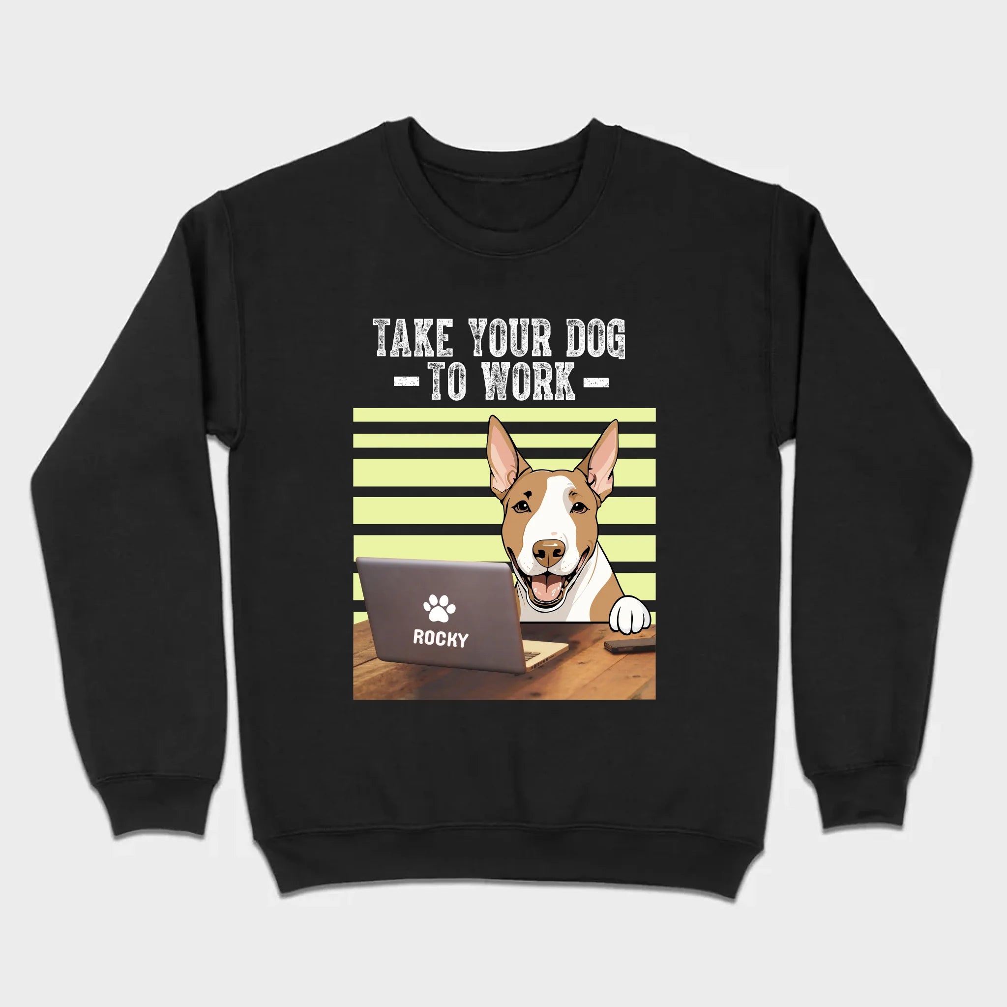 89Prints Custom Dog T-Shirt – 'Take Your Dogs to Work' Personalized Design
