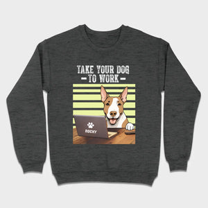 89Prints Custom Dog T-Shirt – 'Take Your Dogs to Work' Personalized Design