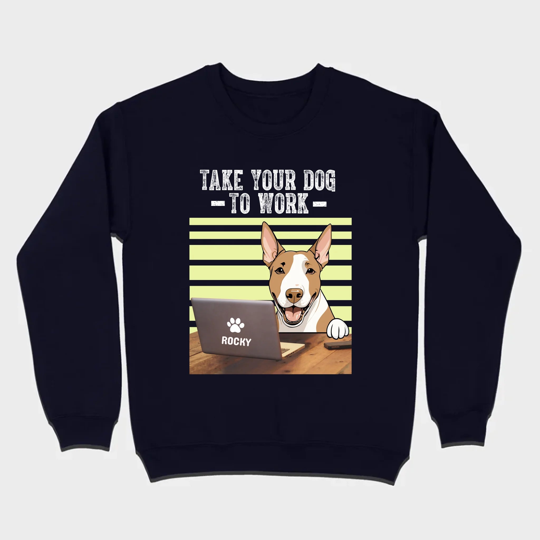 89Prints Custom Dog T-Shirt – 'Take Your Dogs to Work' Personalized Design