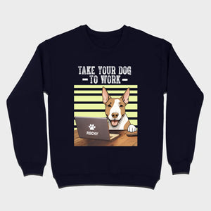 89Prints Custom Dog T-Shirt – 'Take Your Dogs to Work' Personalized Design