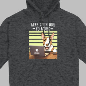 89Prints Custom Dog T-Shirt – 'Take Your Dogs to Work' Personalized Design