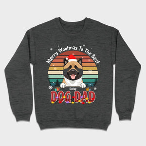 89Prints Custom Dog T-Shirt – 'Merry Woofmas to the Best Dog Dad' Personalized