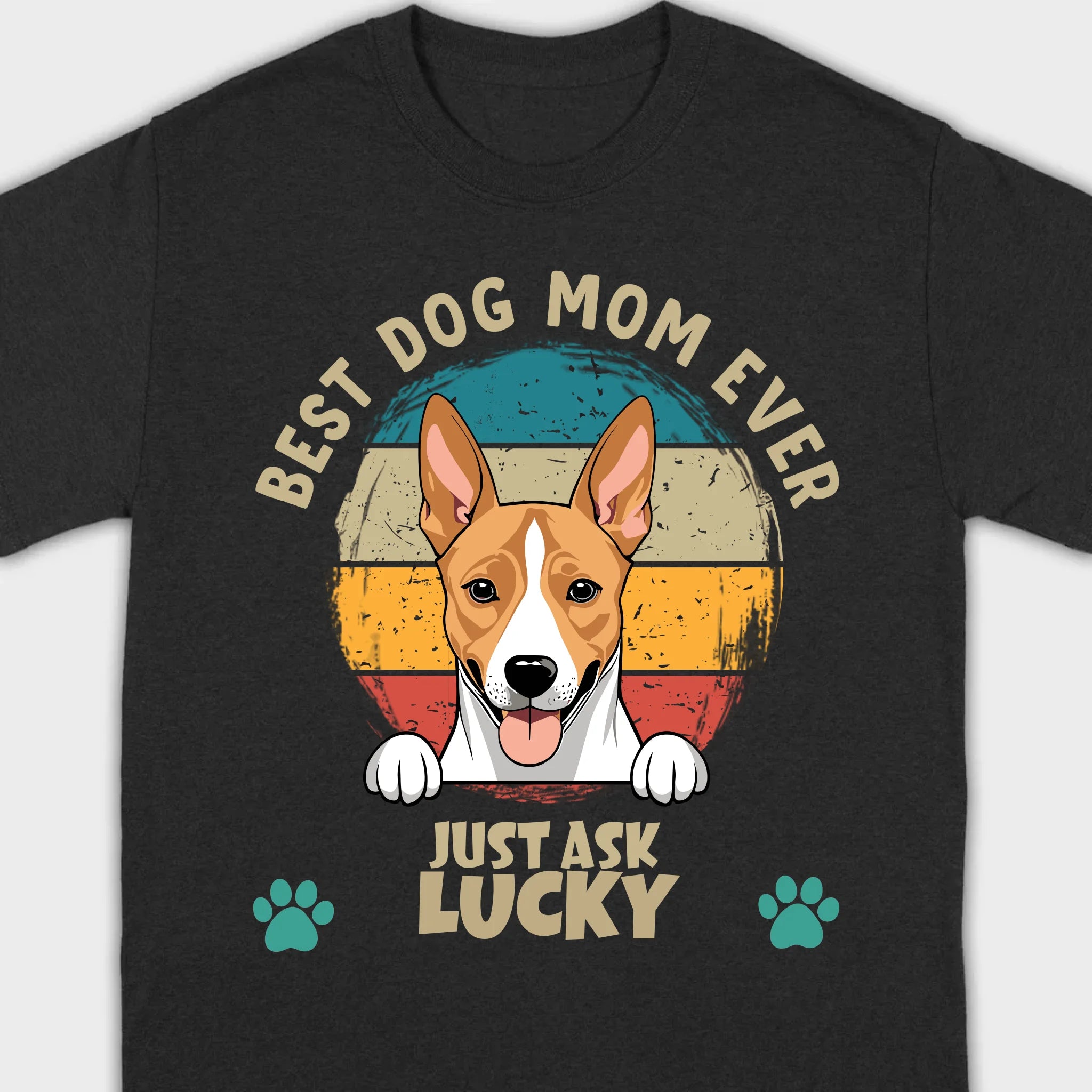 Best Dog Mom Ever T-Shirt by 89Prints – Customizable with Your Dog's Name