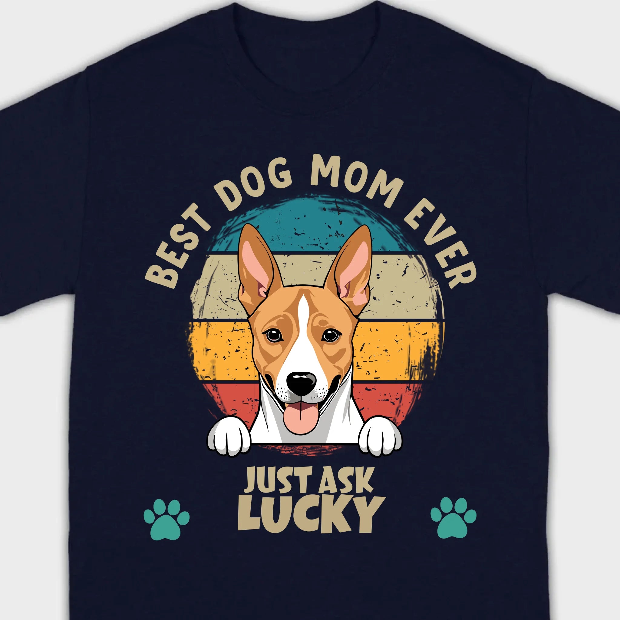 Best Dog Mom Ever T-Shirt by 89Prints – Customizable with Your Dog's Name