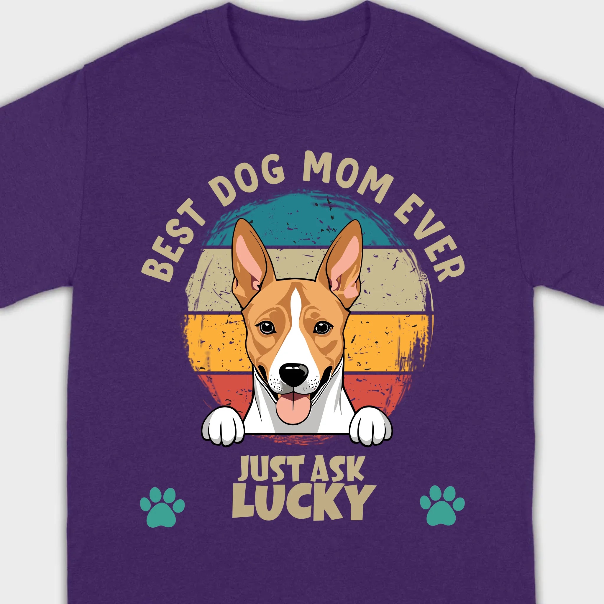 Best Dog Mom Ever T-Shirt by 89Prints – Customizable with Your Dog's Name