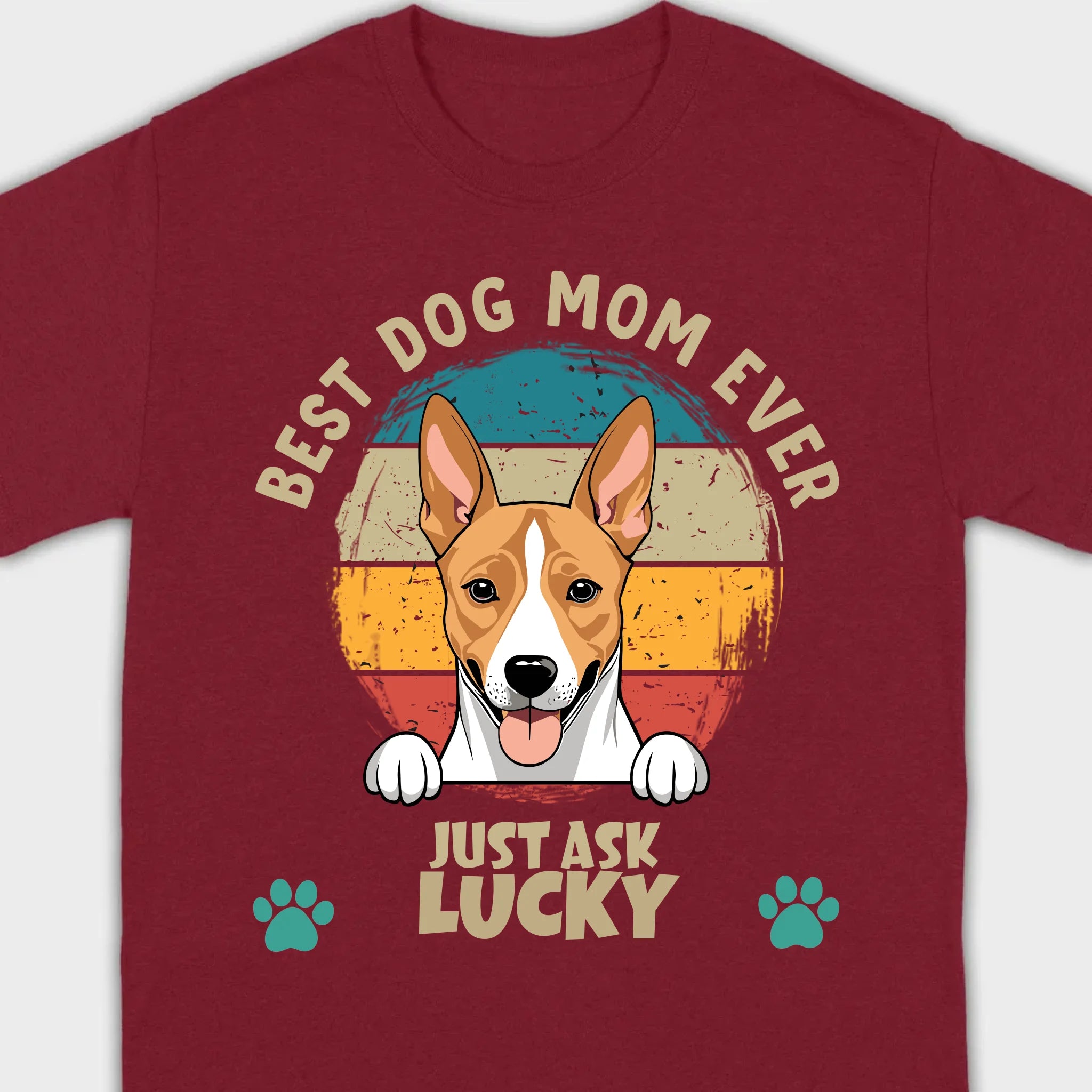 Best Dog Mom Ever T-Shirt by 89Prints – Customizable with Your Dog's Name