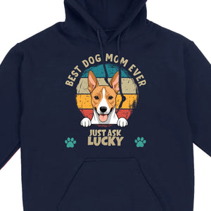 Best Dog Mom Ever T-Shirt by 89Prints – Customizable with Your Dog's Name