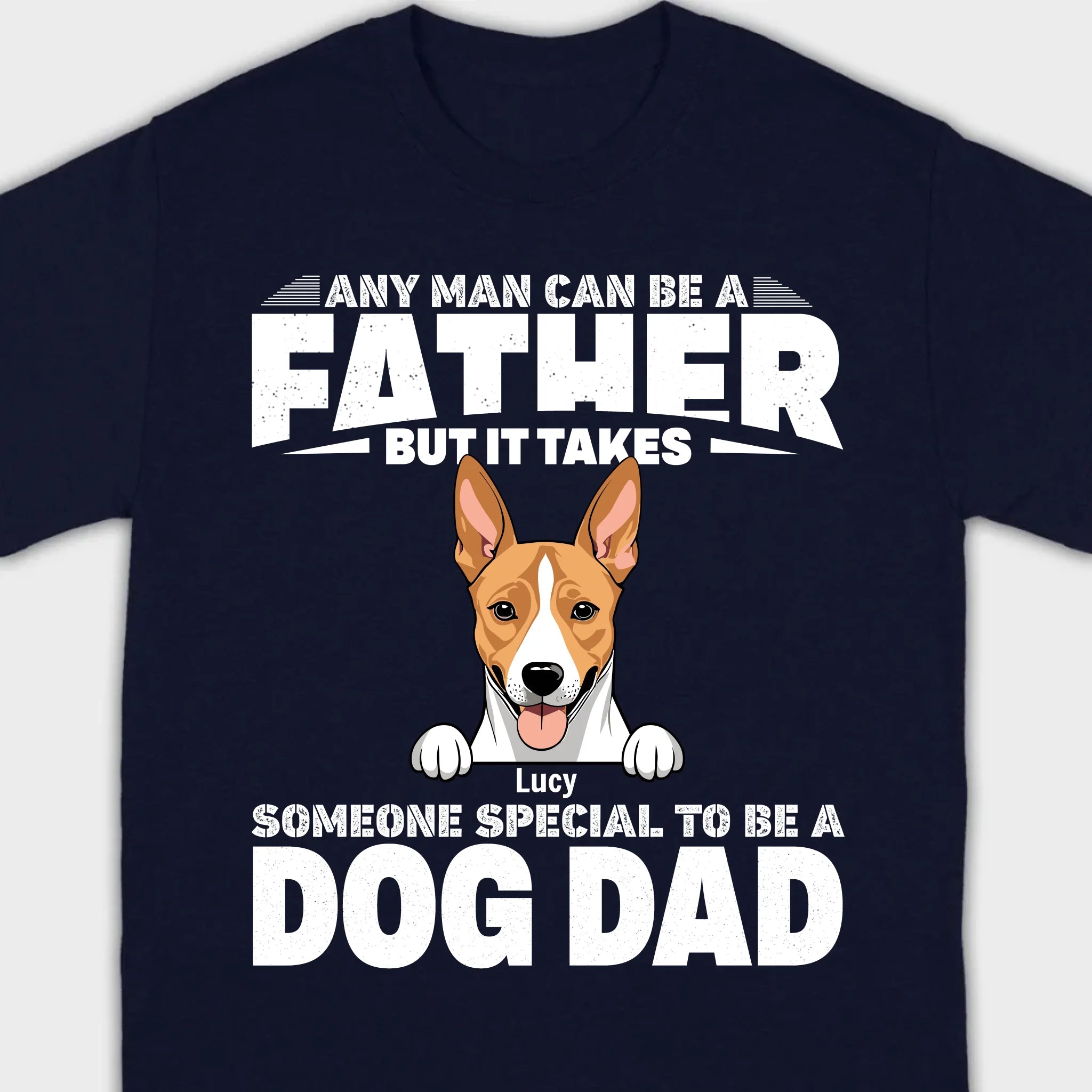 89Prints Custom T-Shirt - Celebrate the Special Bond Between Dog Dads and Pets