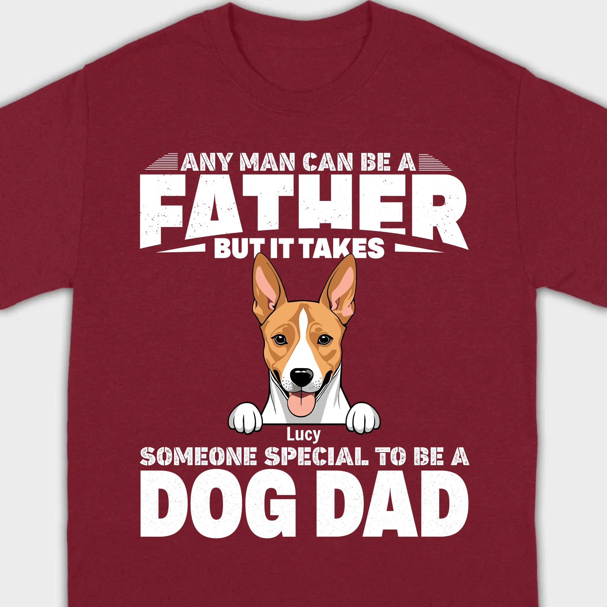 89Prints Custom T-Shirt - Celebrate the Special Bond Between Dog Dads and Pets